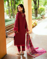 Dyed lawn back design of Calira summer suit